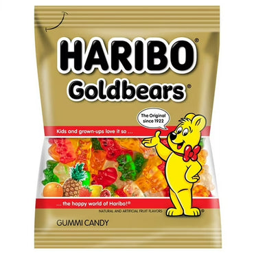 100 Pack - Haribo Goldbears Gummy Bears Original  Gummy Candy 0.4oz