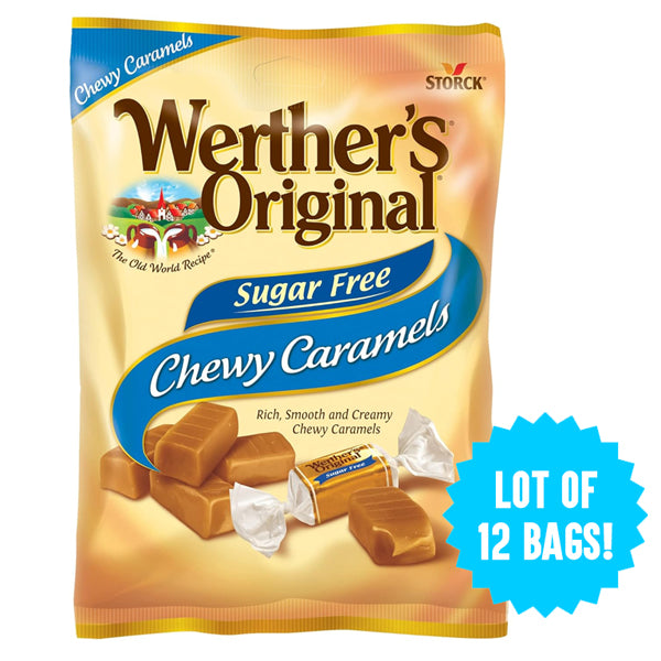 12 Pack - Werther's Original Chewy Sugar Free Caramel Candy 1.46oz