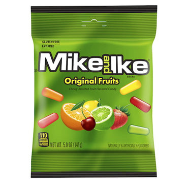 12 Pack - Mike & Ike Original Fruits Chewy Fruit Flavored Candies 5oz