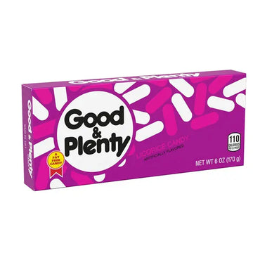 12 Pack - Good & Plenty Fat Free Licorice Candy 6oz Boxes Good & Plenty