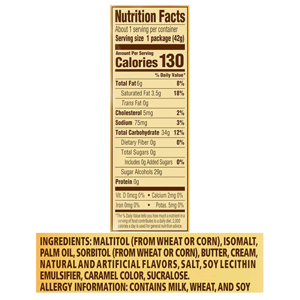 12 Pack - Werther's Original Chewy Sugar Free Caramel Candy 1.46oz