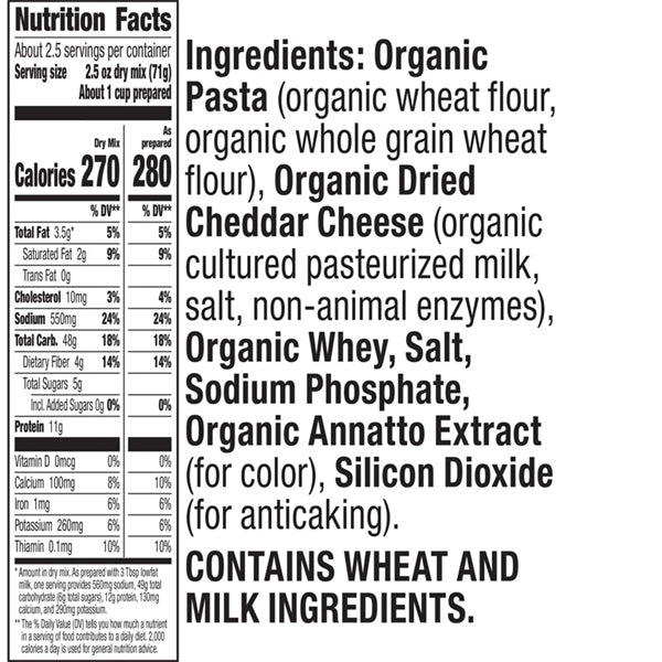 12 Pack - Annies Grassfed Shells & Real Aged Cheddar Macaroni & Cheese 6oz