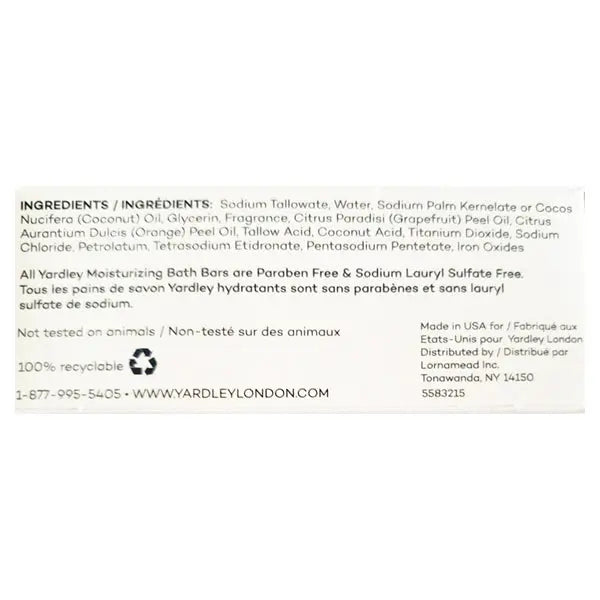 6 Pack - Yardley London Limited Edition Frosted Cranberry Moisturizing Bath Bar 4oz Yardley