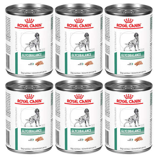 6 Pack - ROYAL CANIN Veterinary Diet Canine Glycobalance Adult Loaf in Sauce Dog Food 13.4oz Royal Canin