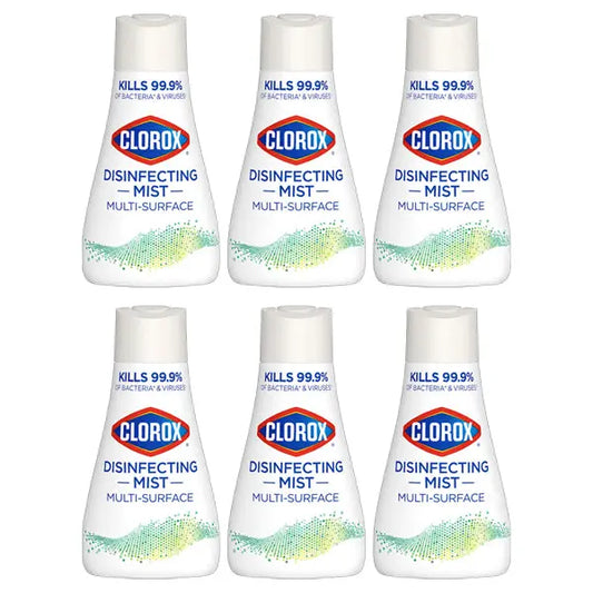 6 Pack - Clorox Disinfecting Mist Refill Multi Surface Eucalyptus Peppermint 10oz Clorox