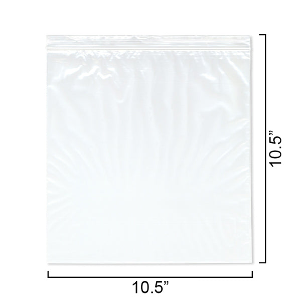 2,000 Count - 1 Gallon Zipper Bags Bulk Pack 10.5" x 10.5" Standard Duty Unbranded