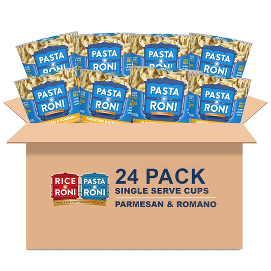 24 Pack - Pasta Roni Parmesan & Romano Cheese Corkscrew Pasta Cups 2.32oz