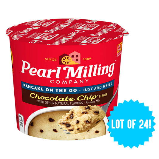 24 Pack - Pearl Milling Company Pancake on the Go Chocolate Chip 2.11oz