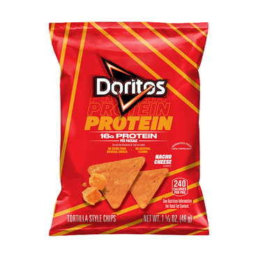 24 Pack - Doritos Protein Nacho Cheese Tortilla Chips 1.625oz Doritos