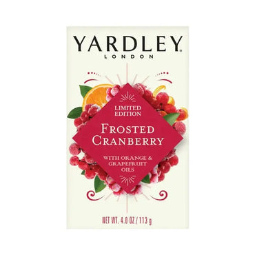 24 Pack - Yardley London Limited Edition Frosted Cranberry Moisturizing Bath Bar 4oz Wholesale Bundle Yardley