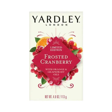 24 Pack - Yardley London Limited Edition Frosted Cranberry Moisturizing Bath Bar 4oz Wholesale Bundle Yardley