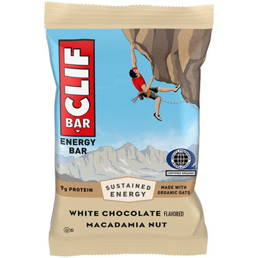 24 Pack - CLIF Bar White Chocolate Macadamia Nut Protein Energy Bars 2.4oz