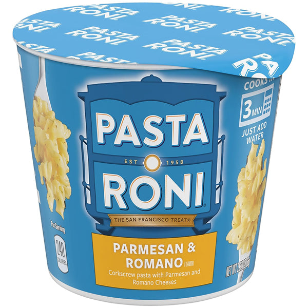 24 Pack - Pasta Roni Parmesan & Romano Cheese Corkscrew Pasta Cups 2.32oz