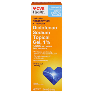2 Pack - CVS Health Diclofenac Sodium Topical Gel 1% 1.76oz