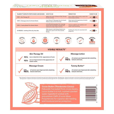 Palmer's Cocoa Butter Formula Pregnancy Skin Care Kit for Stretch Marks and Scars 4 Piece Full Size Set Palmer's