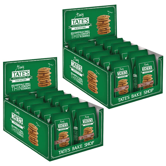 24 Pack - Tate's Tiny Chocolate Chip Tiny Thin Cookies 1oz Bags