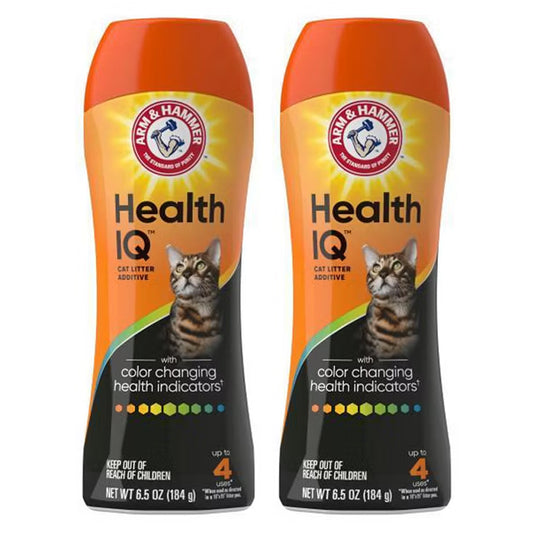 2 Pack - Arm & Hammer Health IQ Color Changing Cat Litter Additive 6.5oz
