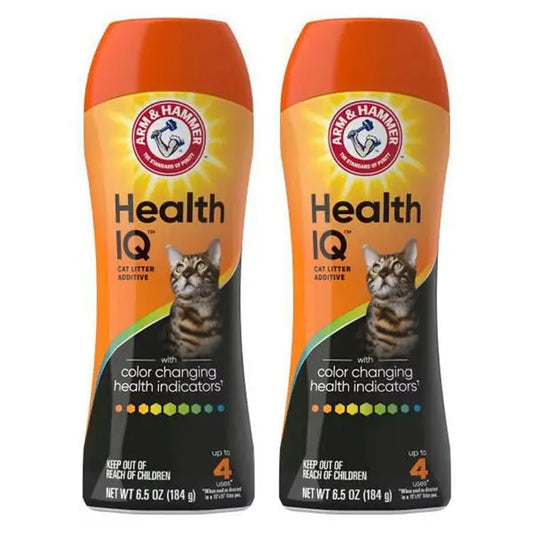2 Pack - Arm & Hammer Health IQ Color Changing Cat Litter Additive 6.5oz Arm & Hammer