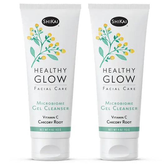 2 Pack - ShiKai Healthy Glow Microbiome Gel Face Cleanser 4oz ShiKai