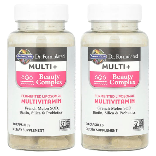 2 Pack - Garden of Life Dr Formulated Multi+ Fermented Beauty Complex 30 Count