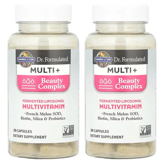2 Pack - Garden of Life Dr Formulated Multi+ Fermented Beauty Complex 30 Count Garden of Life