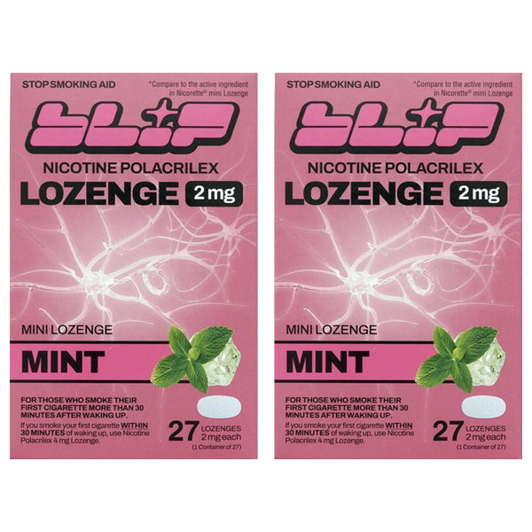 2 Pack - Blip Mint Nicotine Smoking Cessation Lozenge 2mg 27 Count