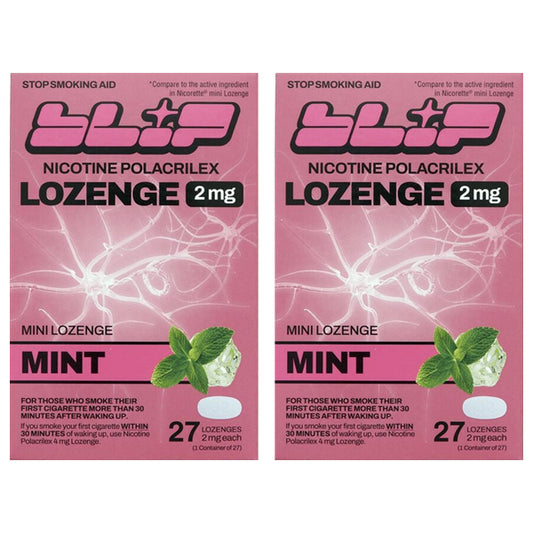 2 Pack - Blip Mint Nicotine Smoking Cessation Lozenge 2mg 27 Count