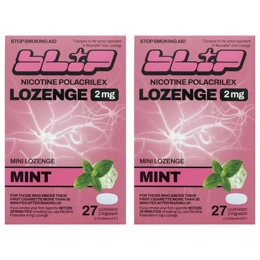 2 Pack - Blip Mint Nicotine Smoking Cessation Lozenge 2mg 27 Count Blip