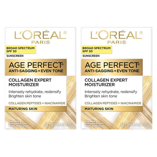 2 Pack - L'Oreal Paris Age Perfect Collagen Expert Anti-Aging Day Moisturizer 2.5oz L'Oreal