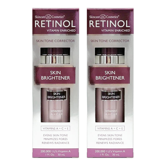 2 Pack - Skincare Cosmetics Retinol Vitamin Enriched Skin Brightener 1oz