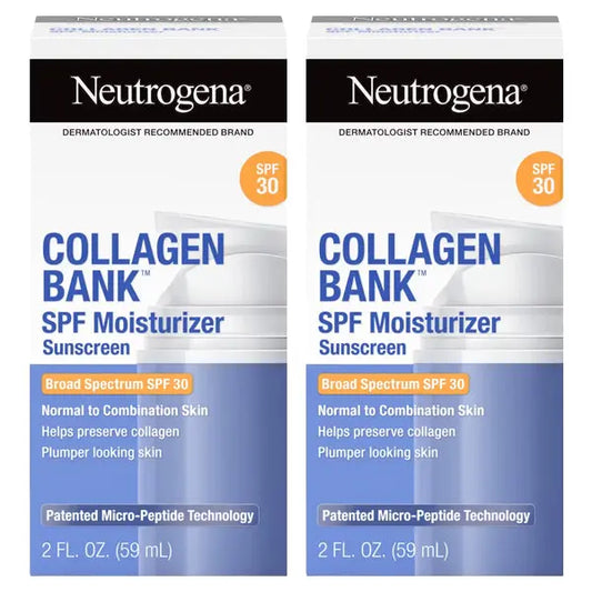 2 Pack - Neutrogena Collagen Bank Daily Face Moisturizer SPF 30 2oz Neutrogena