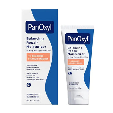 2 Pack - PanOxyl PM Balancing Repair Moisturizer with Niacinamide 3oz PanOxyl