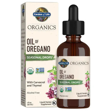 2 Pack - Garden of Life Organics Oil of Oregano Seasonal Drops 1fl oz Garden of Life