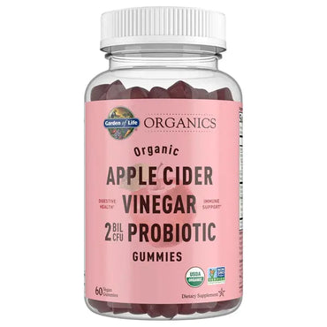 2 Pack - Garden of Life Organic Apple Cider Vinegar Probiotic Gummies 60 Count Garden of Life