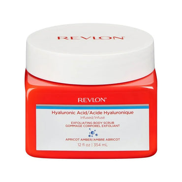 3 Pack - Revlon Hyaluronic Acid Exfoliating Body Scrub Apricot Amber 12oz