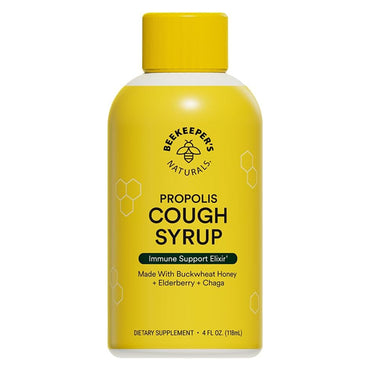 2 Pack - Beekeeper's Naturals Propolis Honey Cough Syrup Daytime for Adults 4oz Beekeeper's Naturals