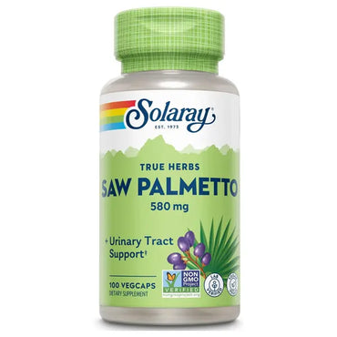 2 Pack - Solaray Saw Palmetto Berry 580mg Prostate Health 100 VegCaps Solaray