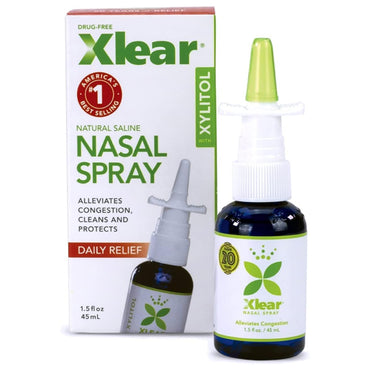 2 Pack - Xlear Natural Daily Relief Nasal Spray with Xylitol 1.5oz