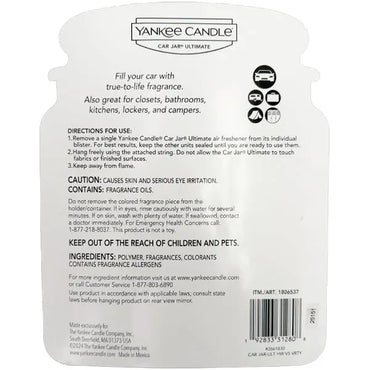 Yankee Candle Car Jar Multipack Air Freshener Holiday Scents 5 Count Yankee Candle