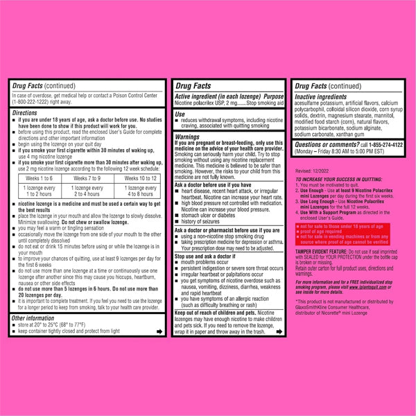 2 Pack - Blip Mint Nicotine Smoking Cessation Lozenge 2mg 27 Count