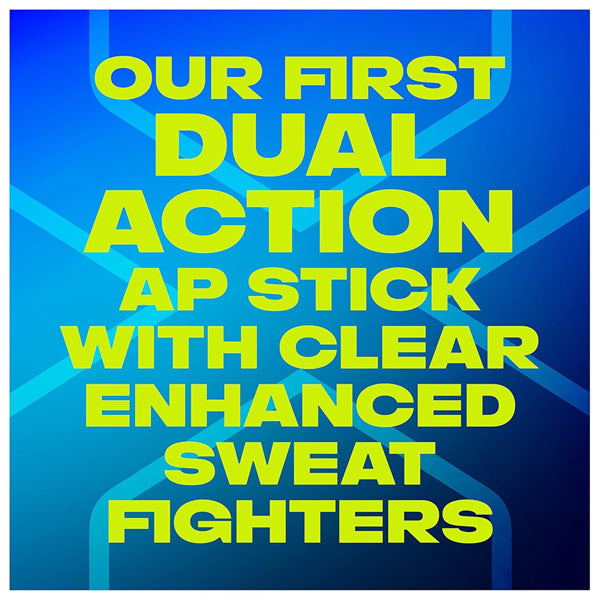 Text reads: AXE 2 Pack Deodorant for Men Phoenix Mint & Rosemary, 2.7oz each—dual action sweat protection, clear formula.