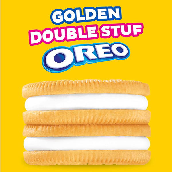 2 Pack - OREO Double Stuf Golden Sandwich Cookies King Size 12 Snack Packs