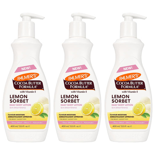 3 Pack - Palmer's Cocoa Butter Formula, Lemon Sorbet Body Lotion 13.5oz Palmer's
