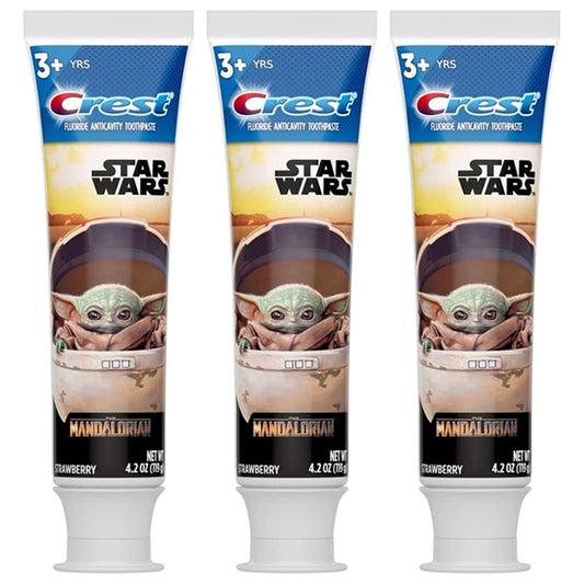 3 Pack - Crest Toothpaste Kids Star Wars Strawberry 4.2oz Tube