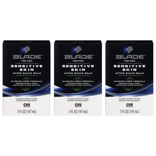 3 Pack - CVS Blade for Men Sensitive Skin Aftershave Balm 5oz CVS