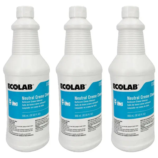 3 Pack - Ecolab Neutral Creme Multi-Purpose Cleanser 32oz 6102087 Ecolab