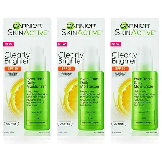 3 Pack - Garnier SkinActive Clearly Brighter SPF 30 Face Moisturizer 2.5oz Garnier
