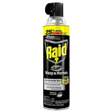 3 Pack - Raid Wasp and Hornet Killer 22 Foot Spray 17.5oz RAID