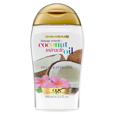 3 Pack - OGX Extra Strength Damage Remedy + Coconut Miracle Hair Oil Treatment 3.3oz OGX