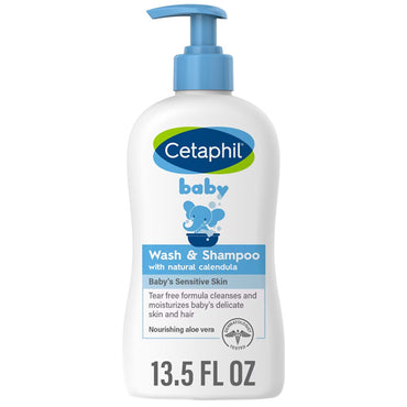 3 Pack - Cetaphil Baby 2-in-1 Hair Shampoo And Body Wash 13.5oz